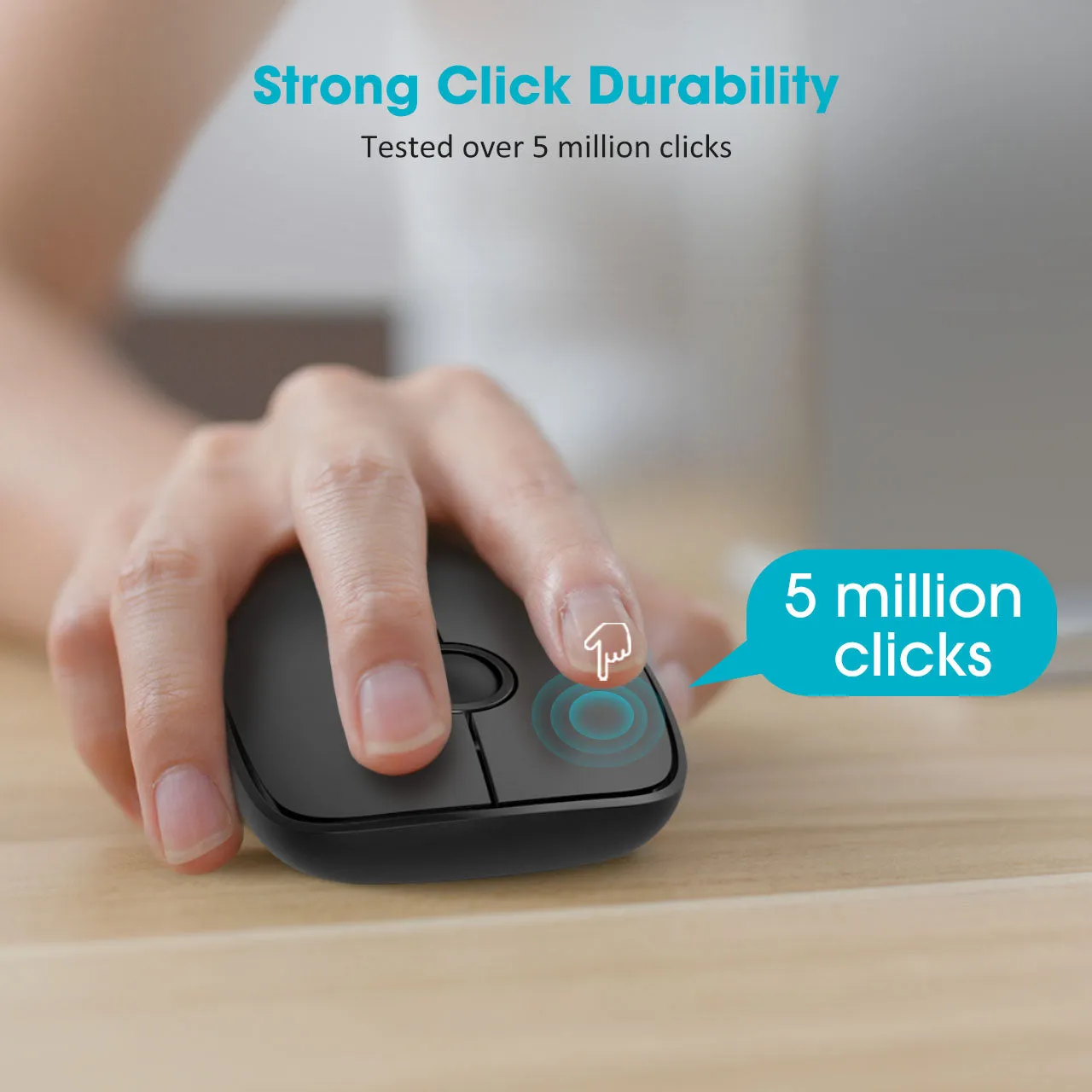 071 2.4G Slim Wireless Mouse with Nano Receiver