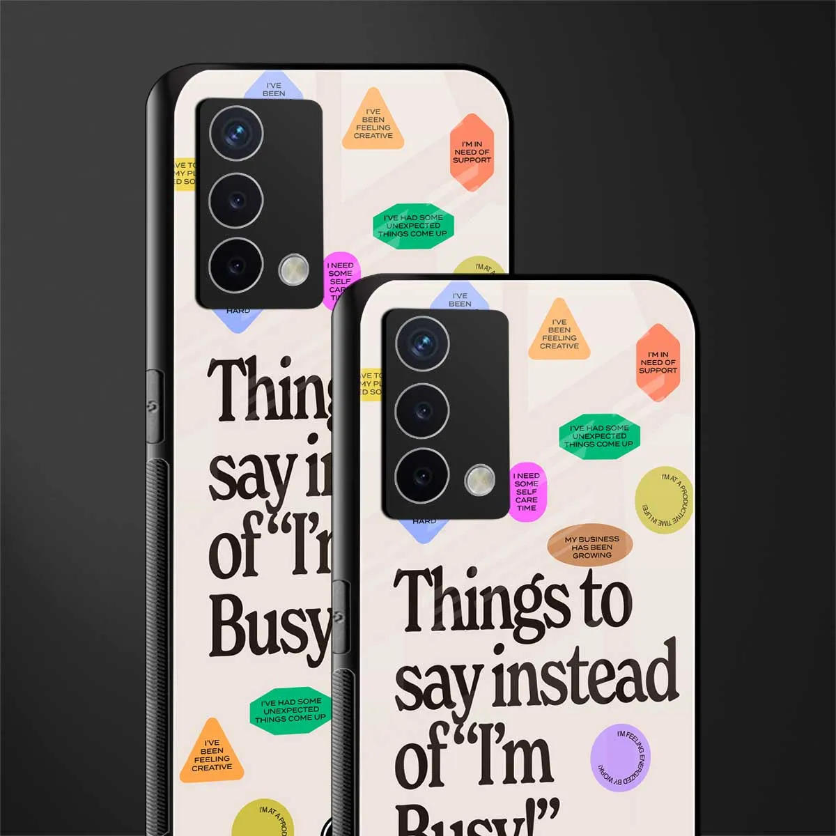 10 Things To Say Phone Case for Oppo A74 4G | Glass Case