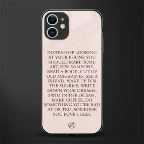 11 Things To Do Phone Case for iPhone 11 | Glass Case