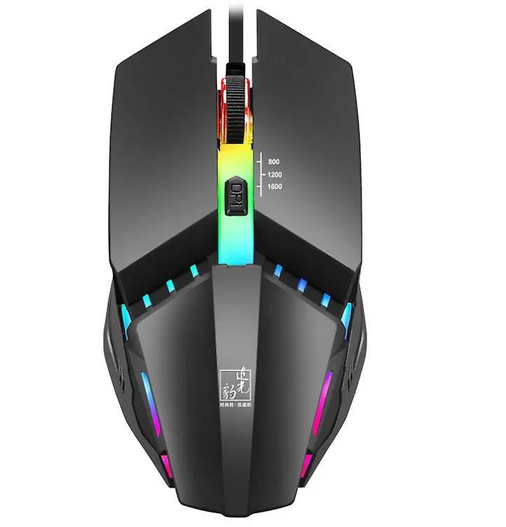 1.5m usb wired mouse, glowing gaming mouse AZ13255