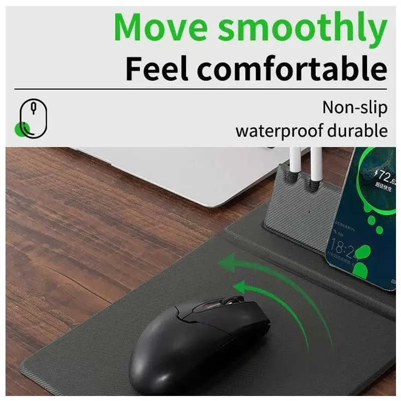 15W Multifunctional Magnetic Wireless Fast Charging Mouse Pad F49-8-1179