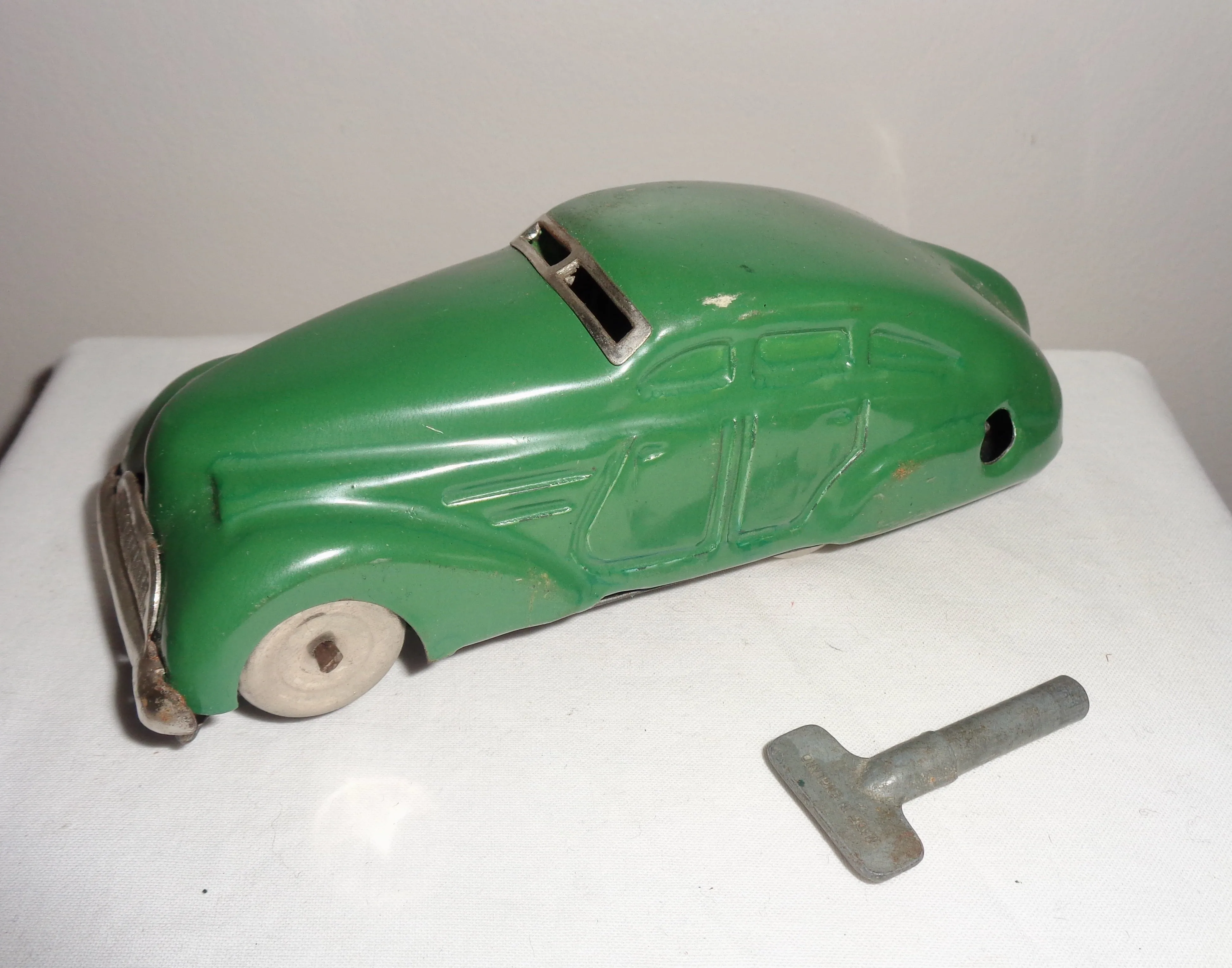 1950s Boxed Wells Brimtoy Tinplate Clockwork The Wonder Car