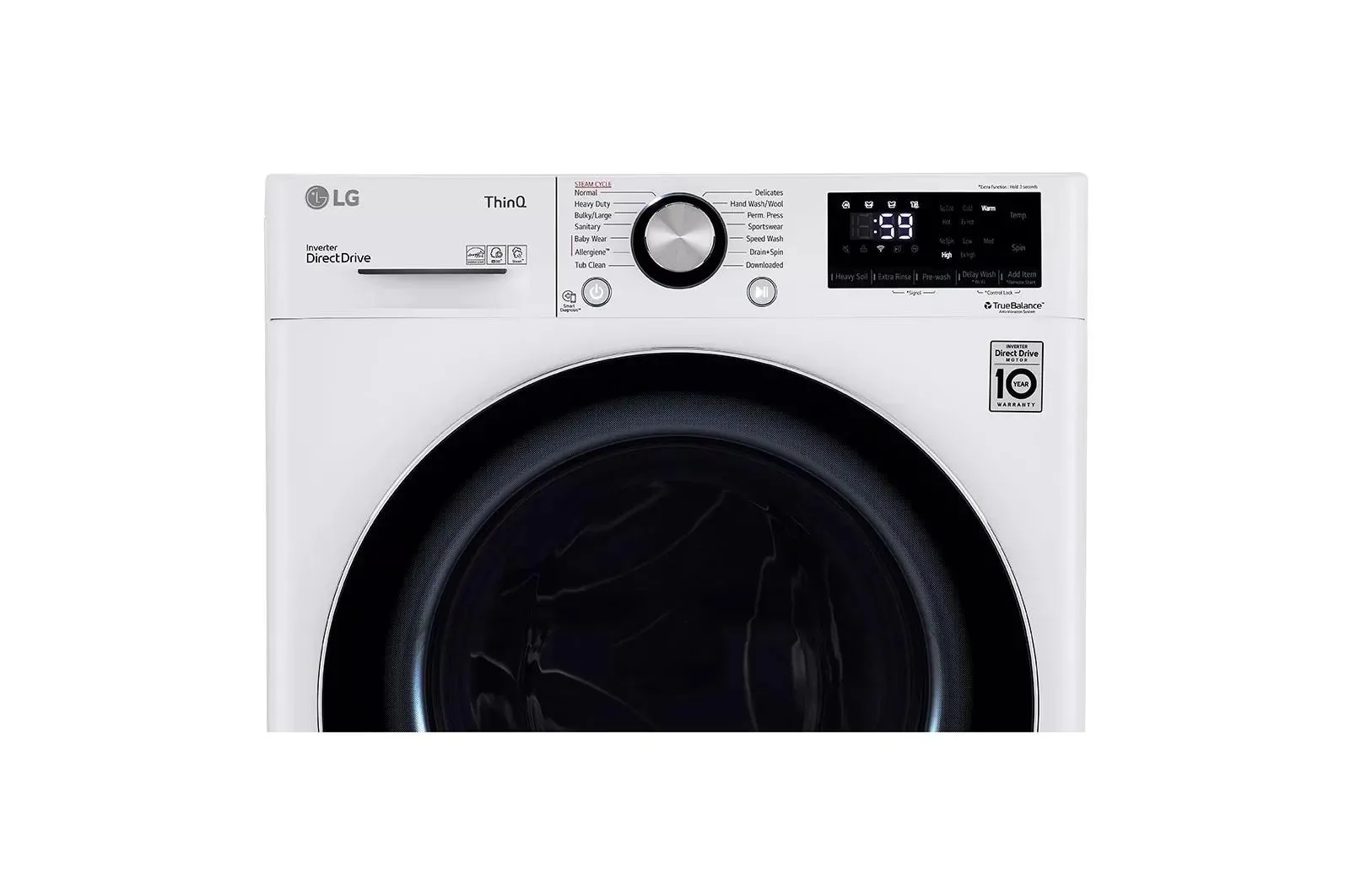 2.4 cu.ft. Smart wi-fi Enabled Compact Front Load Washer with Built-In Intelligence - (WM1455HWA)