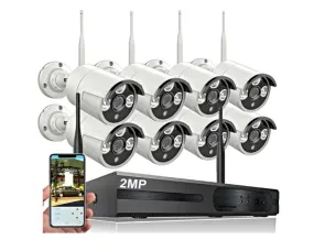 2MP Wireless Security camera system 8 Channel