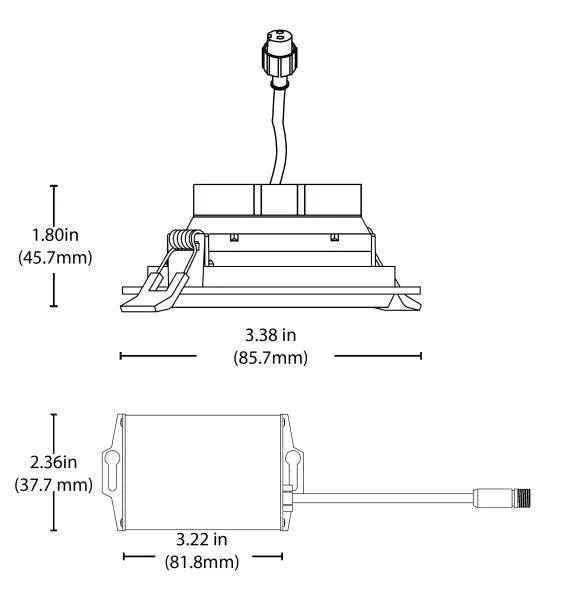 3-inch LED Gimbal Recessed Downlight in Oil-Rubbed Bronze, 3000K