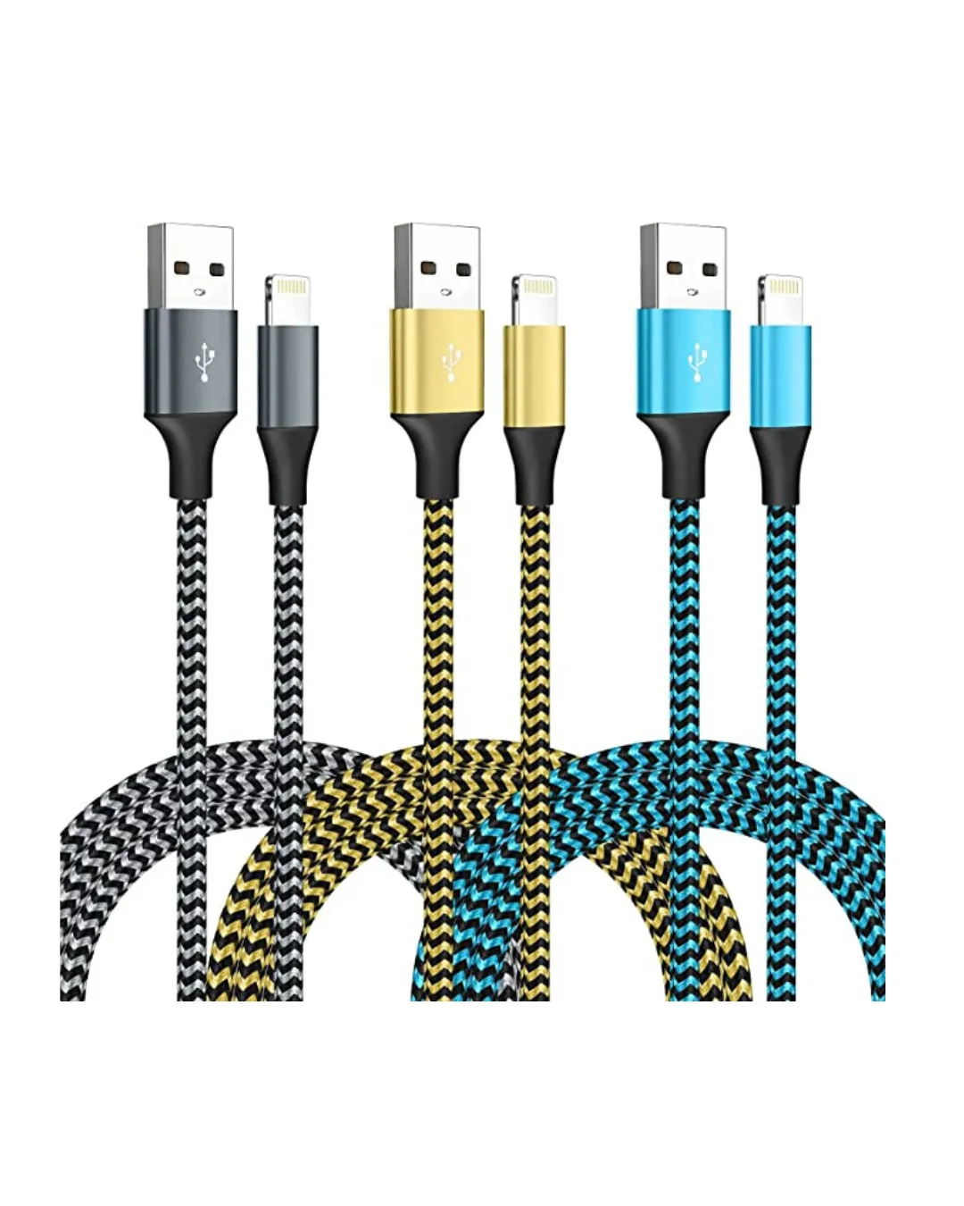 3 Pack 6FT USB Iphone Chargers