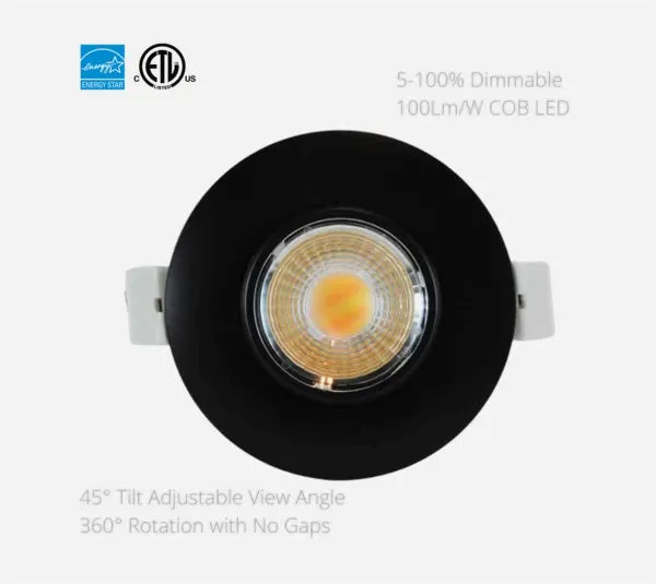 3" Slim Panel LED Downlight - 5000K