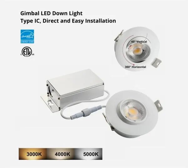 3" Slim Panel LED Downlight - 5000K