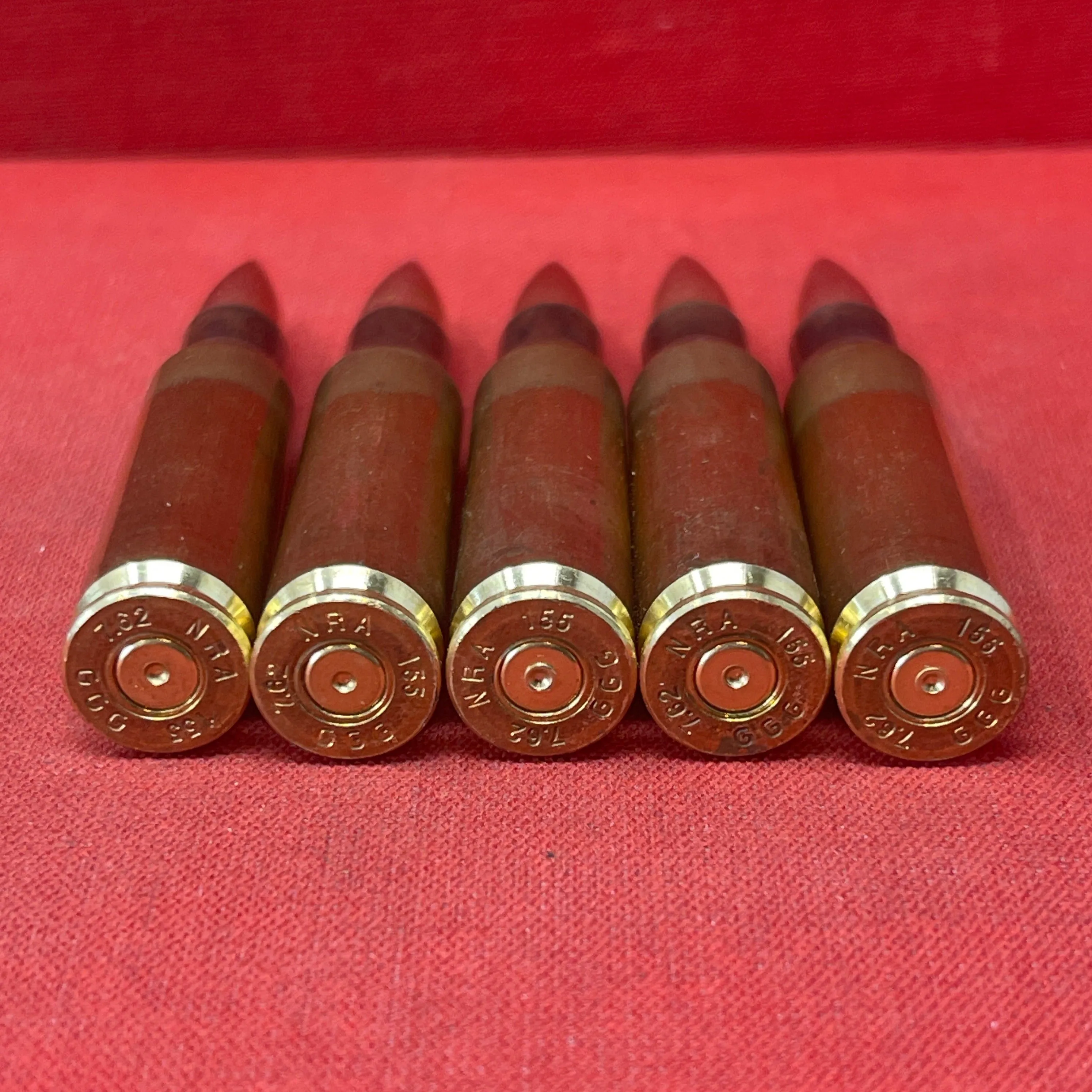 5 x INERT 7.62x51 NATO Round with Stripper Clip