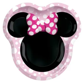 8 Pack Minnie Mouse Forever Shaped Paper Plates - 23cm x 20cm