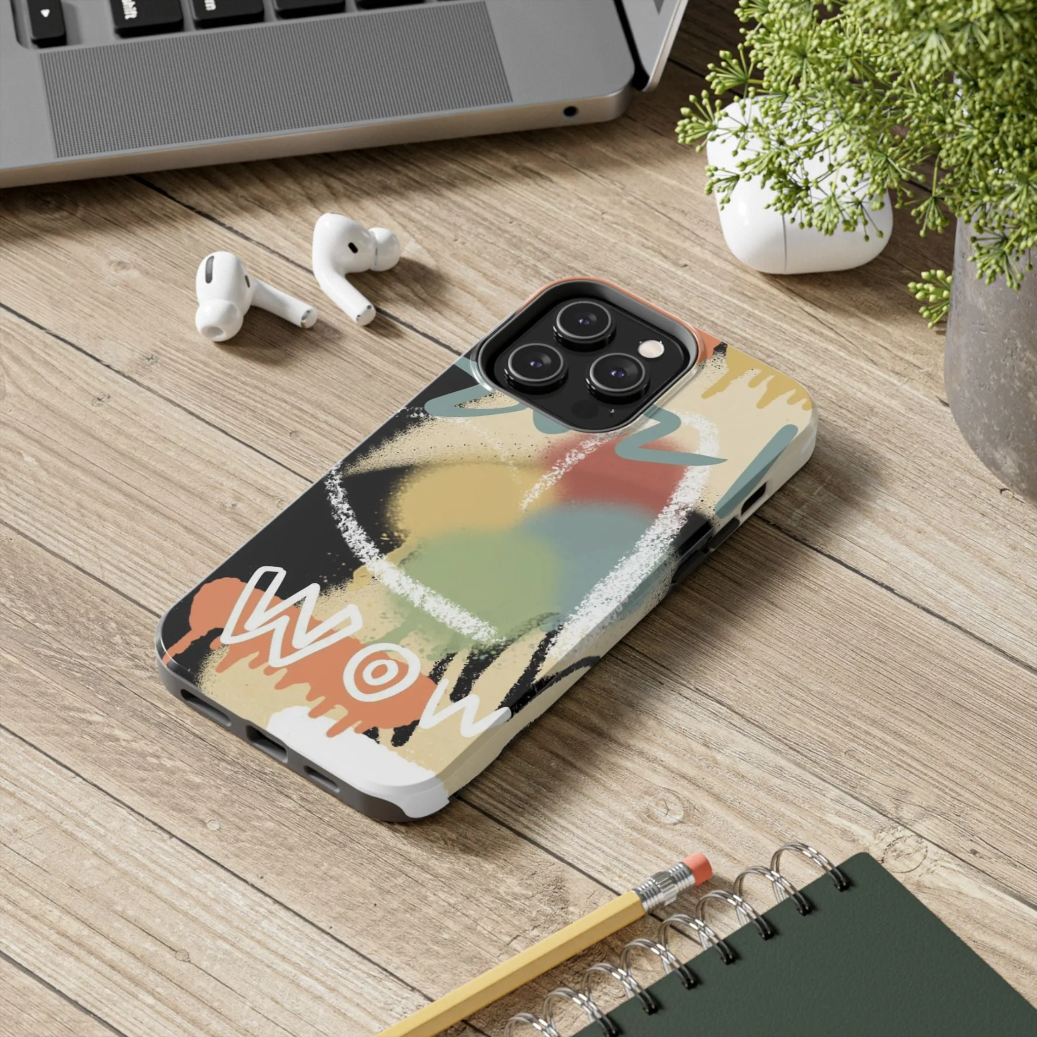 Abstract Splash: Wow Edition Tough iPhone Cases