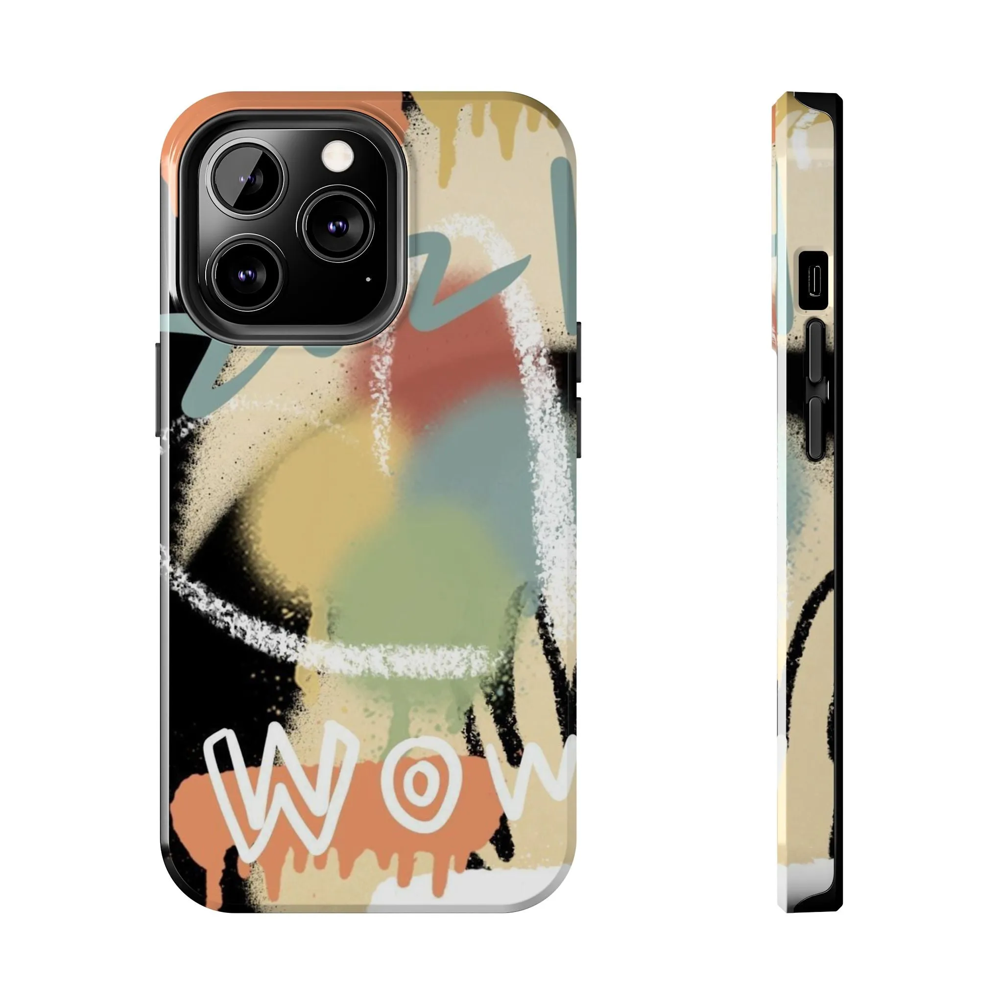 Abstract Splash: Wow Edition Tough iPhone Cases