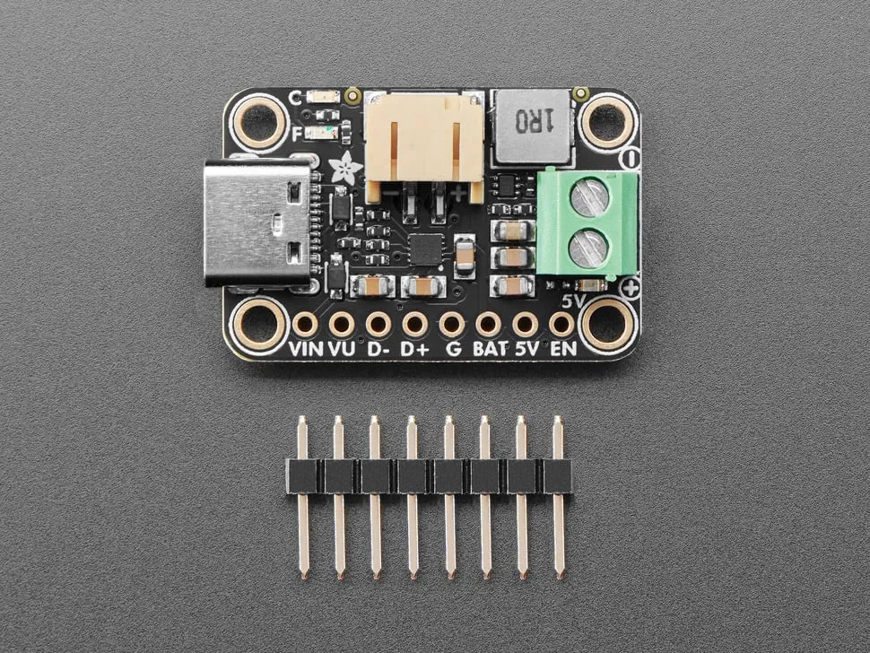 Adafruit bq25185 USB / DC / Solar Charger with 5V Boost Board