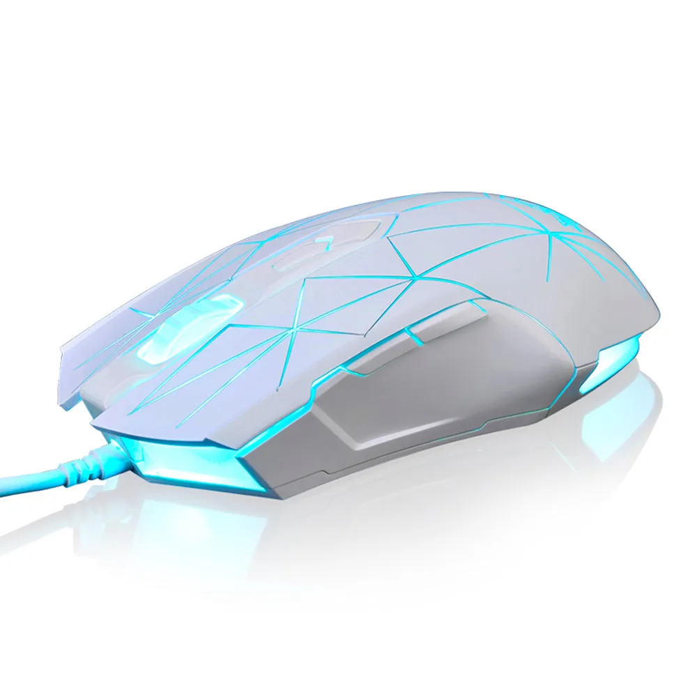 AJ52 7 RGB Backlit Modes Wired Professional E-sport Gaming Mouse