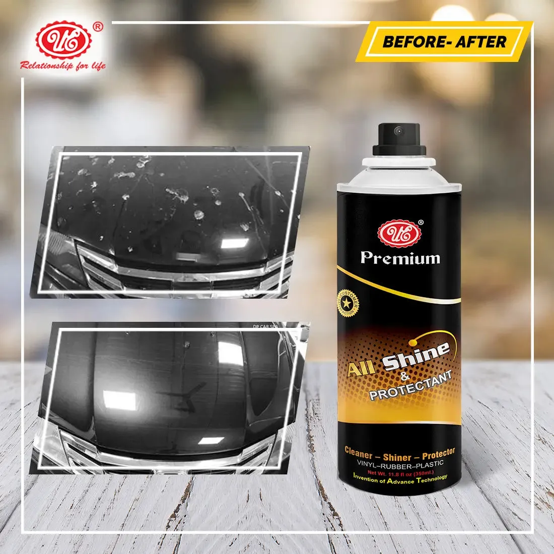 All Shine Multi Surface Polish Spray | Instant Spray Polish For Car & Bike