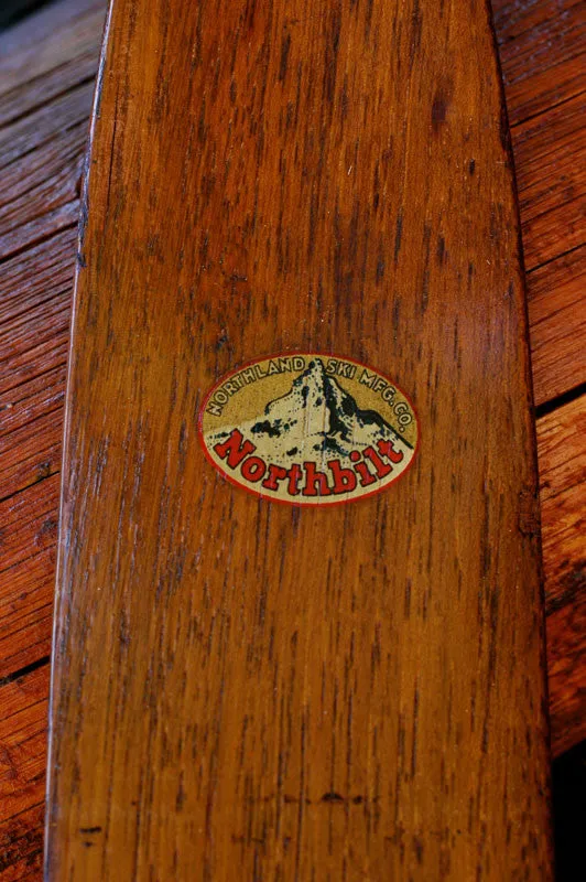 Antique Skis - Northland Northbilt Hickory Skis