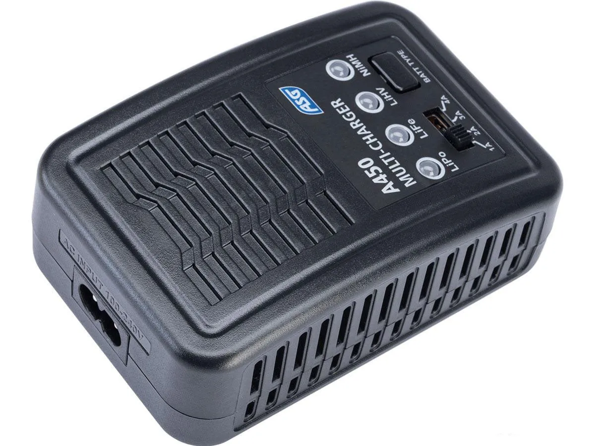 ASG A450 Compact Smart Charger for LiPo, NiMH, LiFe, LiHV 2 to 4 cell batteries