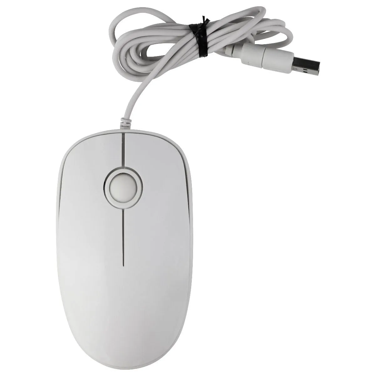 Basic Wired USB 3D Optical Gaming Mouse with Scroll Wheel - White