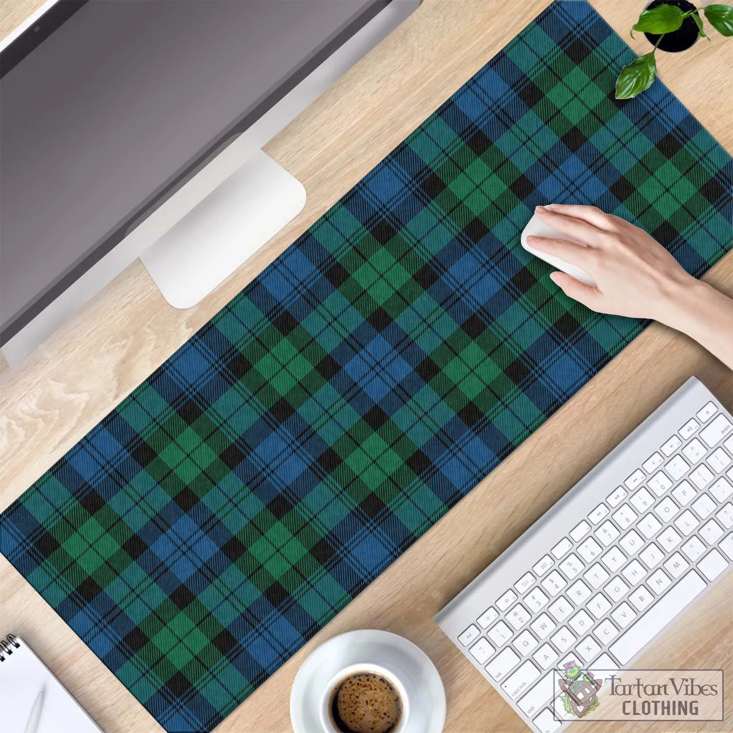 Black Watch Ancient Tartan Mouse Pad