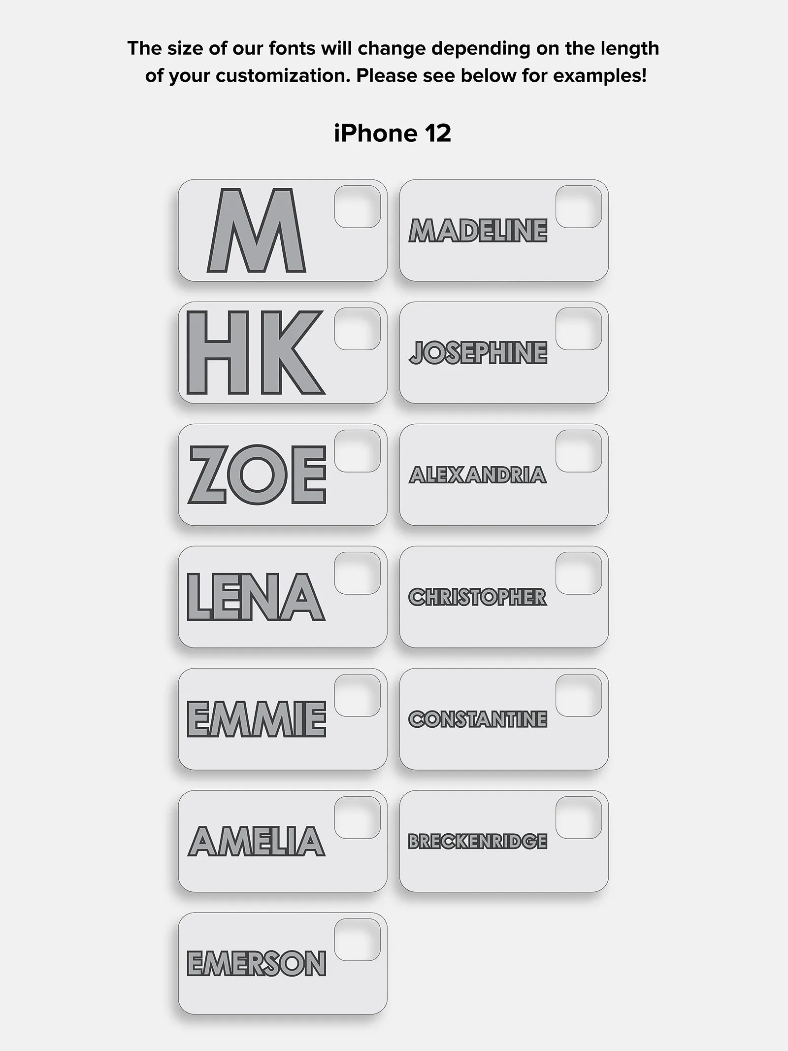 Block Font Custom iPhone Case - Blush/Mother of Pearl