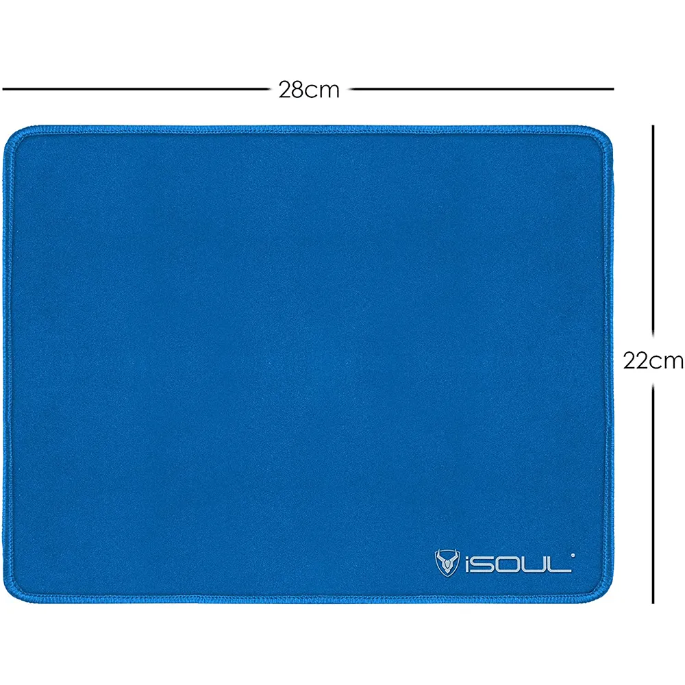 Blue Soft Neoprene Washable Mouse Pad for Office and Home Use