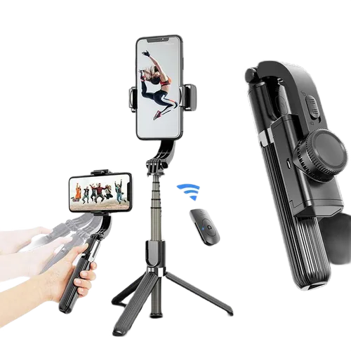 Bluetooth Handheld Gimbal Stabiliser Mobile Phone Selfie Stick Holder