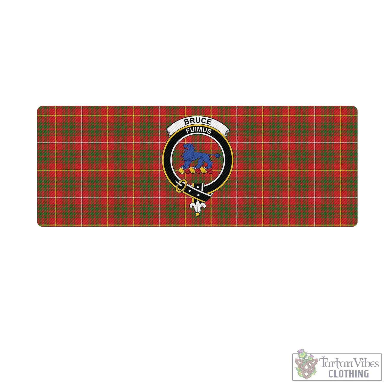 Bruce Modern Tartan Mouse Pad with Family Crest