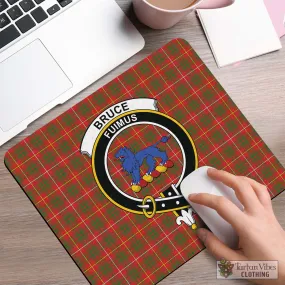 Bruce Modern Tartan Mouse Pad with Family Crest