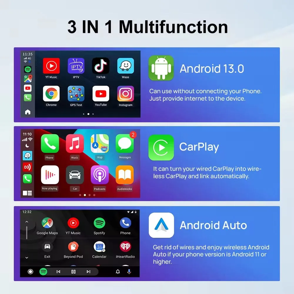 Carlinkit CarPlay Android 13 AI Smart Box AMBIENT 6225