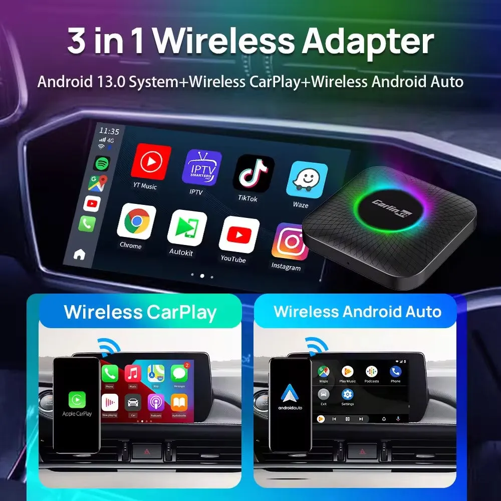 Carlinkit CarPlay Android 13 AI Smart Box AMBIENT 6225