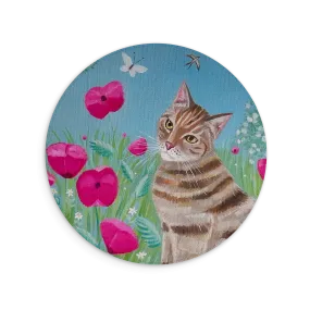 Cat Floral Mouse Mat By Mary Stubberfield