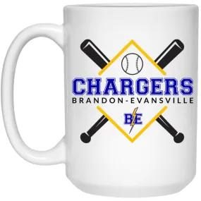 Chargers Softball - 15oz White Mug