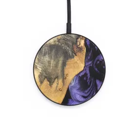 Circle Wood Resin Wireless Charger - Archer (Purple, 671704)