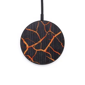 Circle Wood Resin Wireless Charger - Axel (Lava, 627033)