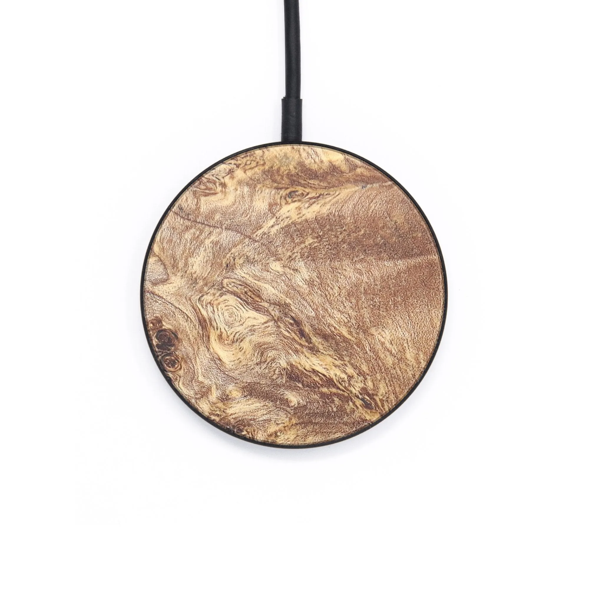 Circle Wood Resin Wireless Charger - Brock (Wood Burl, 671278)