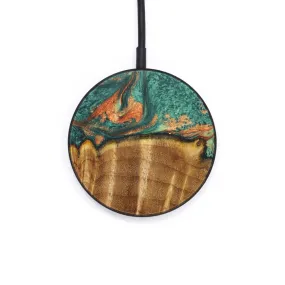 Circle Wood Resin Wireless Charger - Brody (Green, 637554)