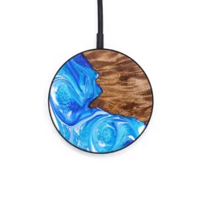 Circle Wood Resin Wireless Charger - Clifford (Blue, 637907)