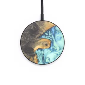 Circle Wood Resin Wireless Charger - Colleen (Blue, 684576)