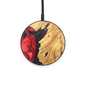 Circle Wood Resin Wireless Charger - Donnie (Red, 628558)