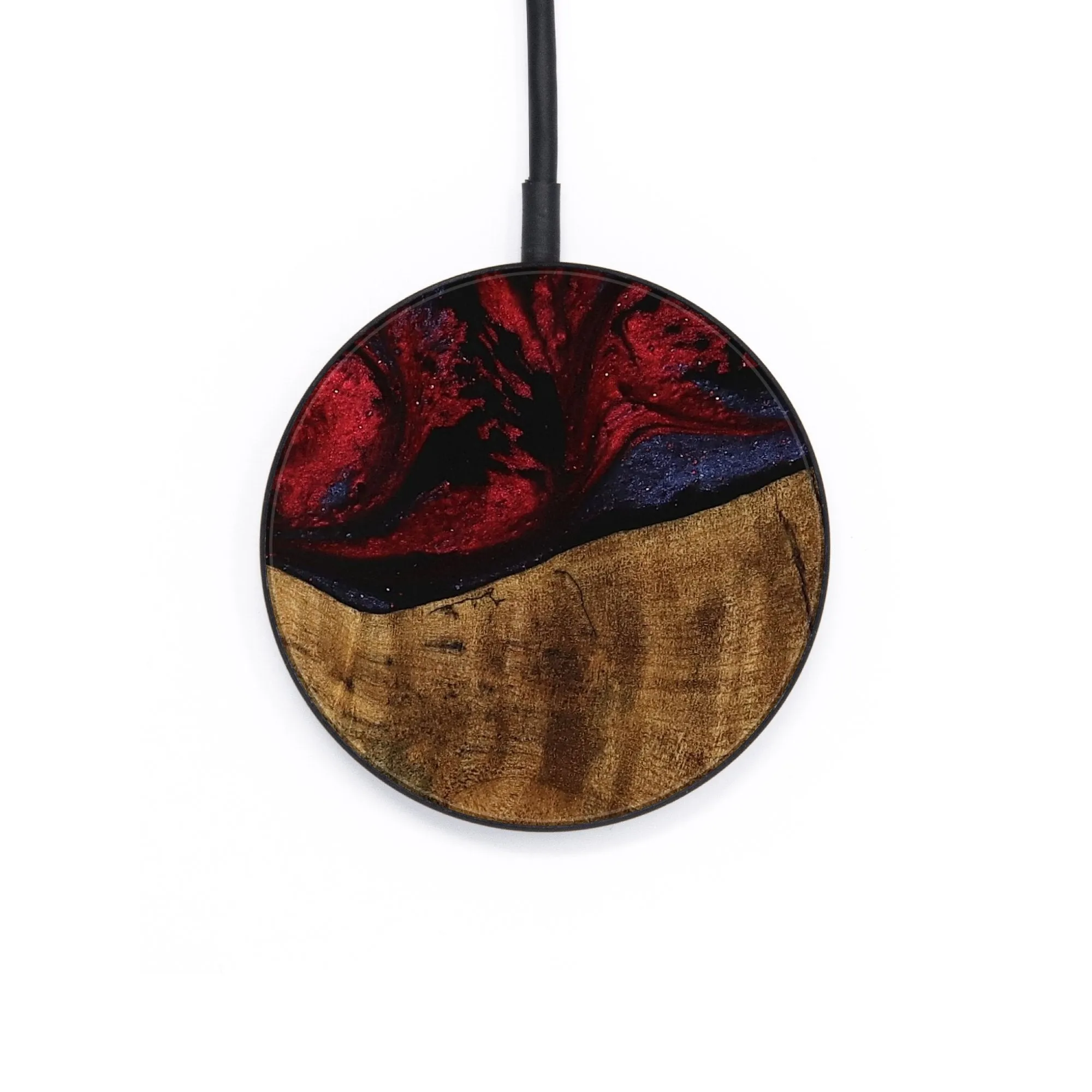 Circle Wood Wireless Charger - Dillie (Red, 739875)