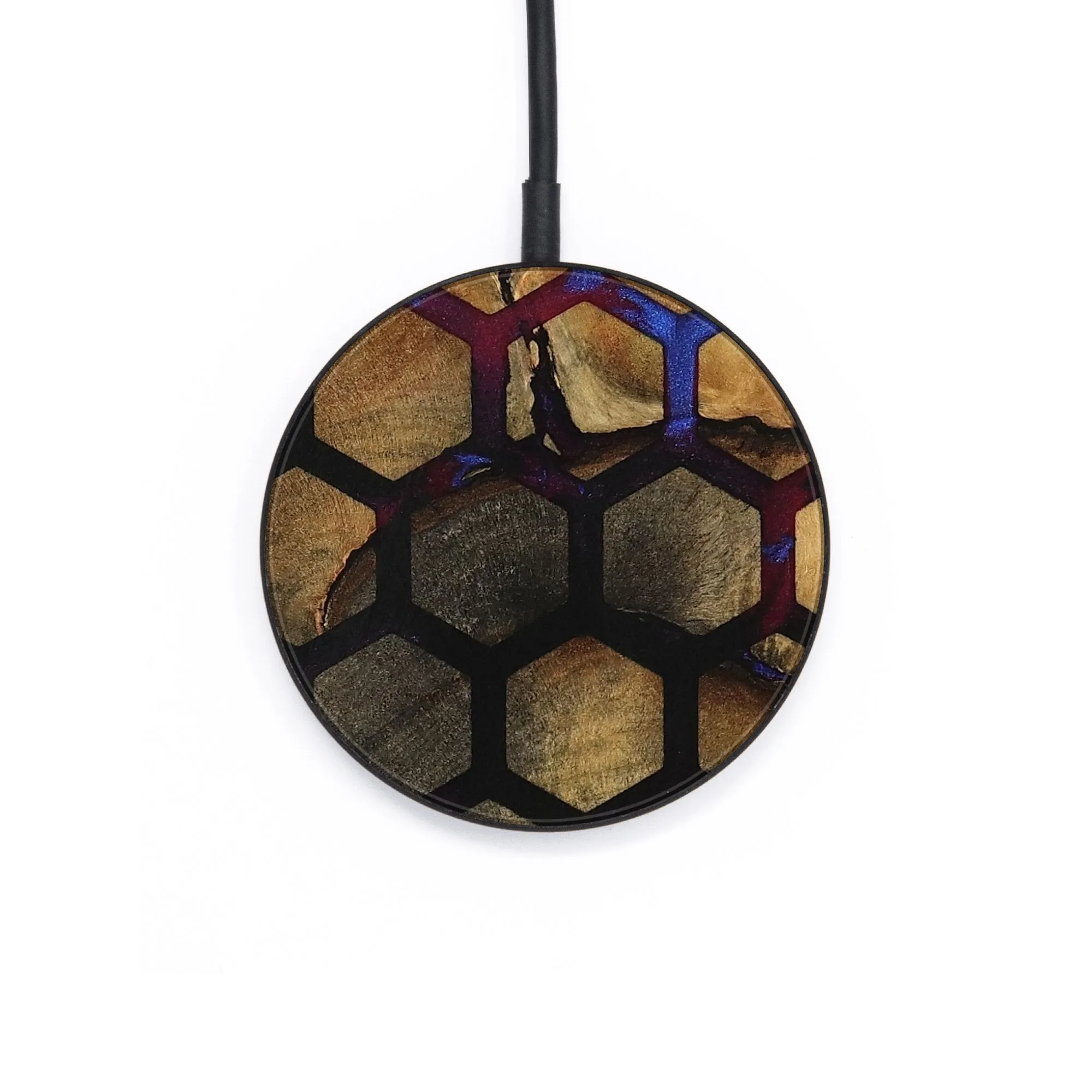 Circle Wood Wireless Charger - Horatio (Pattern, 735518)