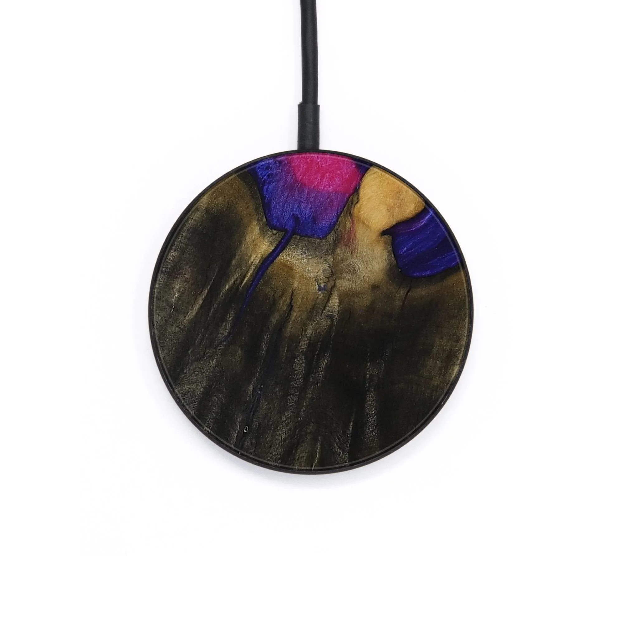 Circle Wood Wireless Charger - Shanti (Purple, 730732)