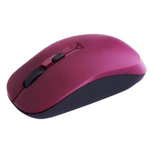 CLiPtec SMOOTH MAX 1600DPI 2.4GHZ WIRELESS OPTICAL MOUSE - Maroon