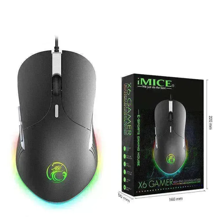 Colorful RGB Breathing Light Gaming Silent Gaming Mouse