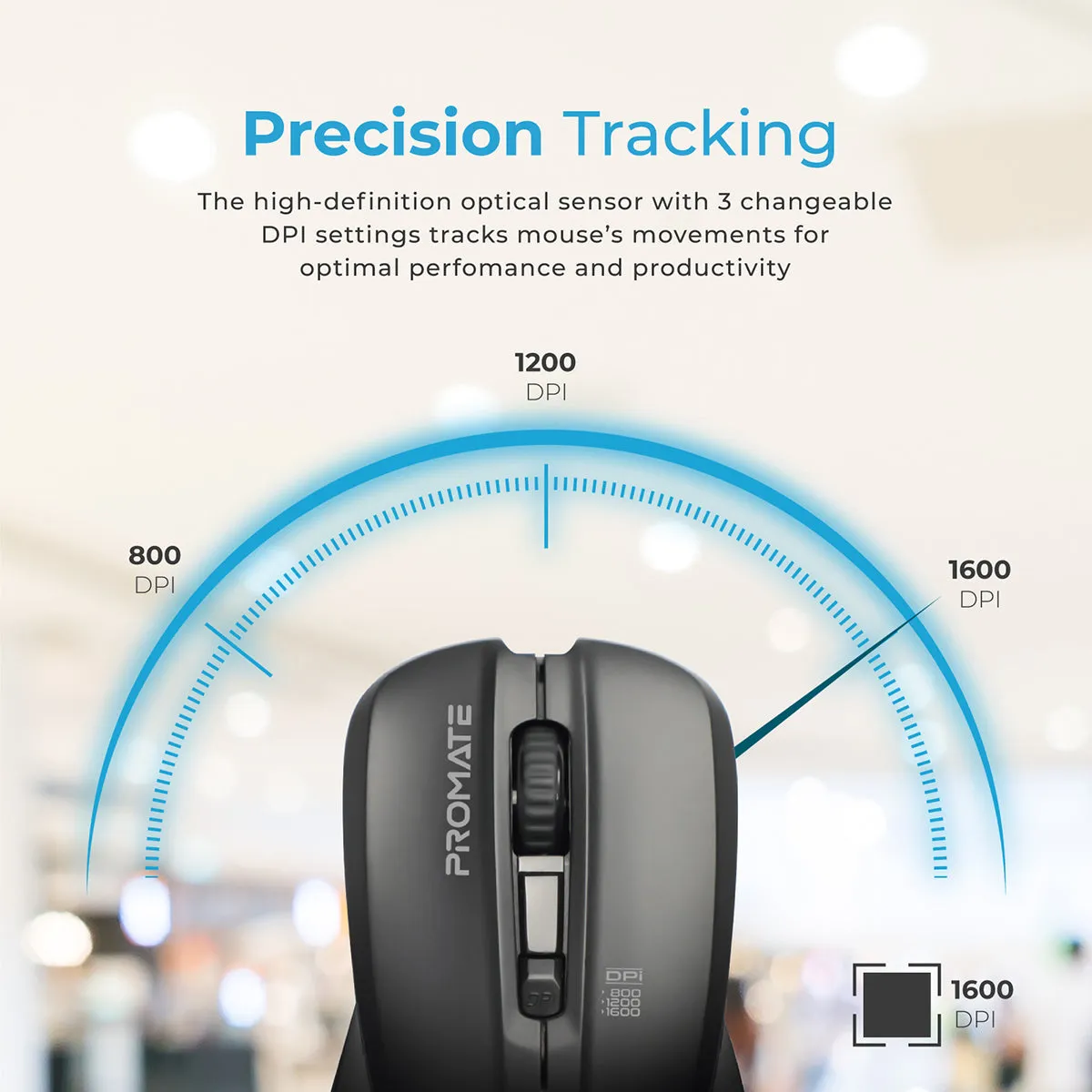 Comfort Performance Wireless Ergonomic Mouse