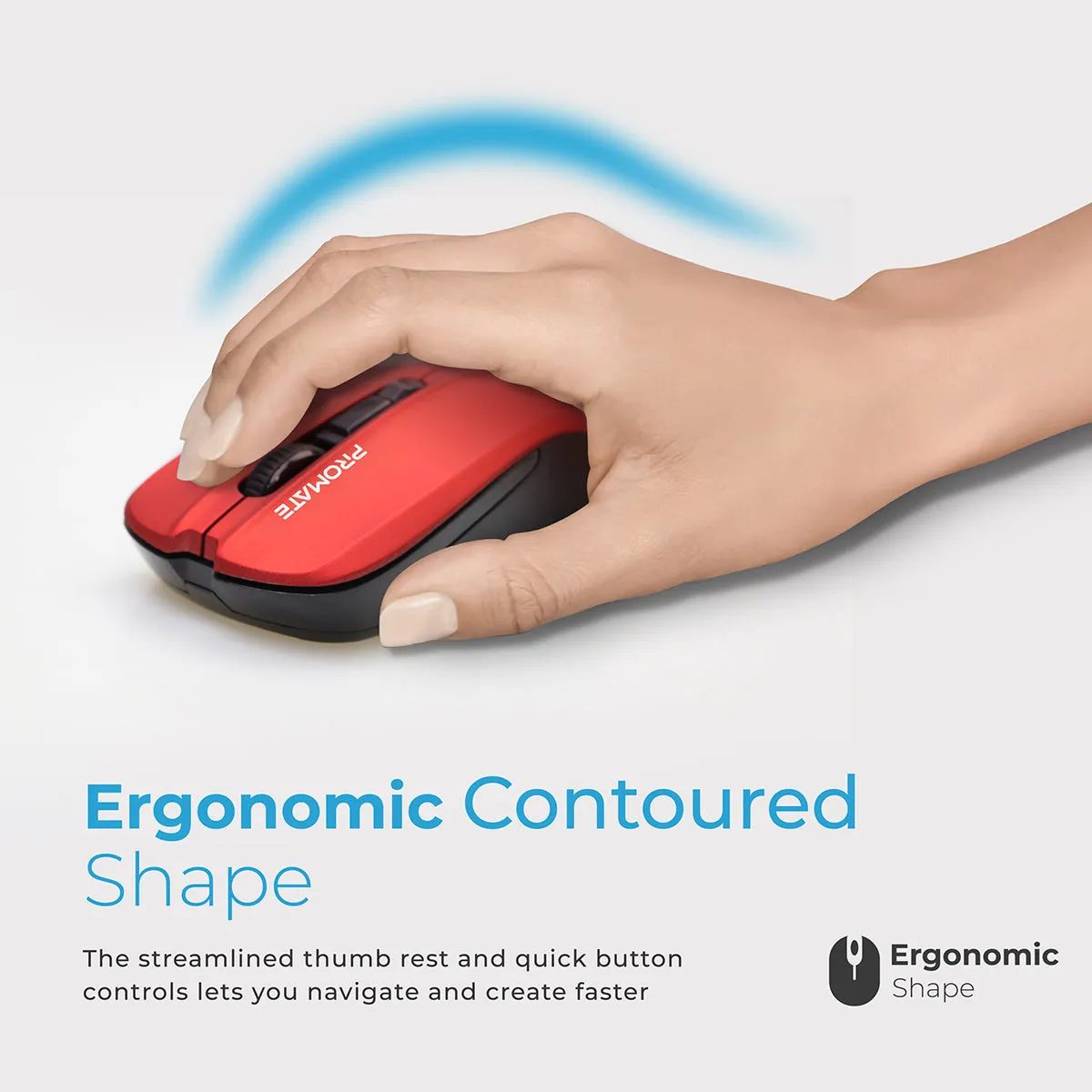 Comfort Performance Wireless Ergonomic Mouse