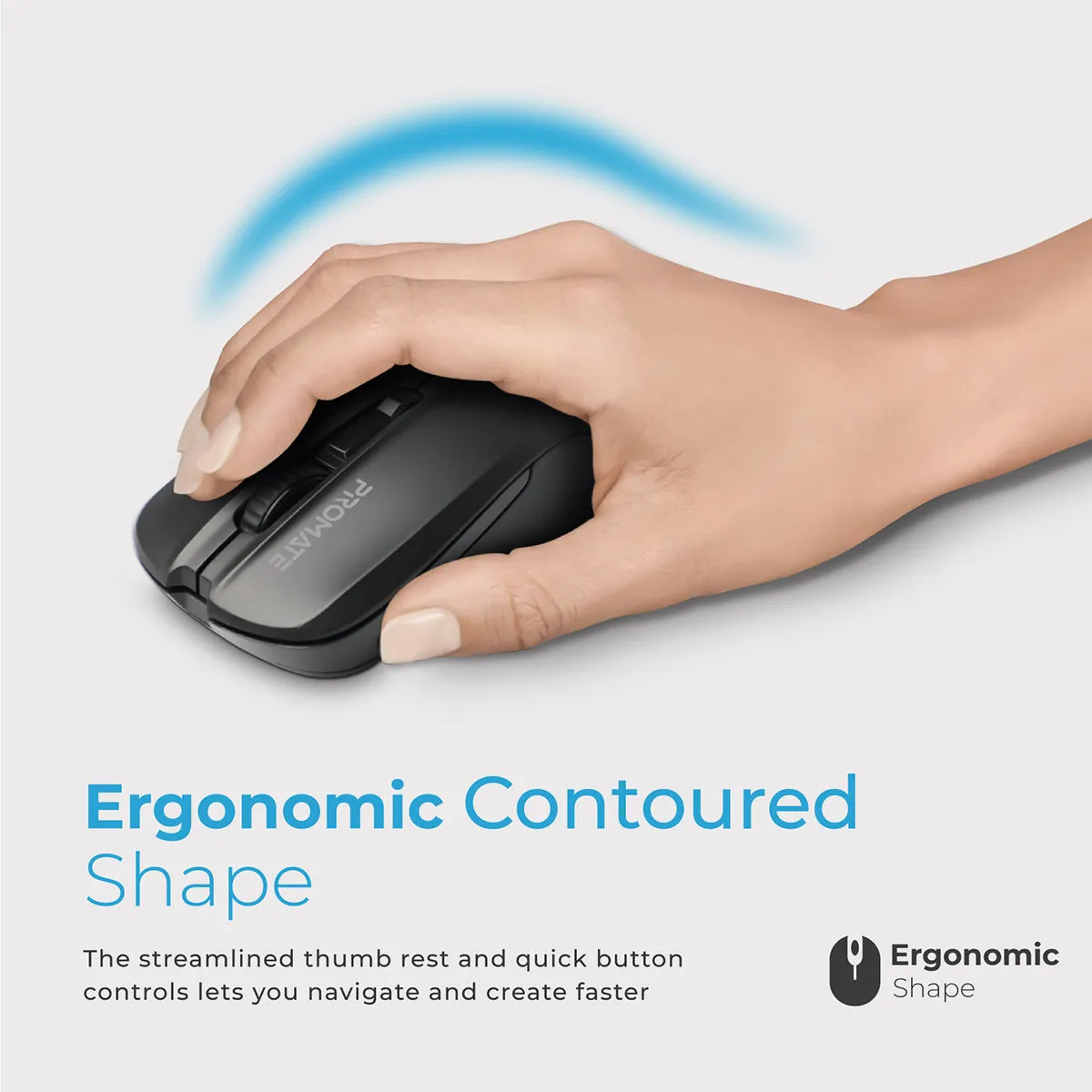 Comfort Performance Wireless Ergonomic Mouse