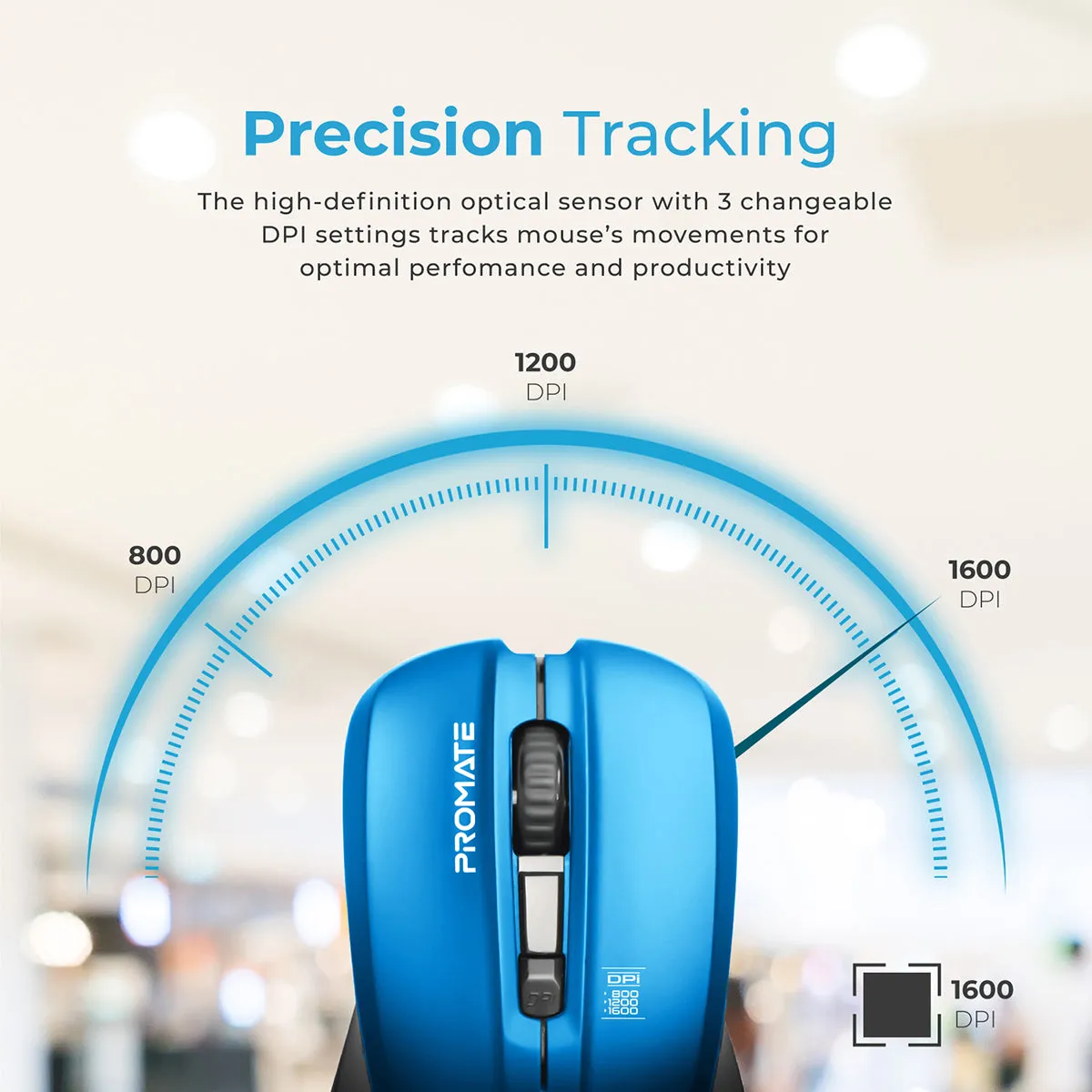 Comfort Performance Wireless Ergonomic Mouse