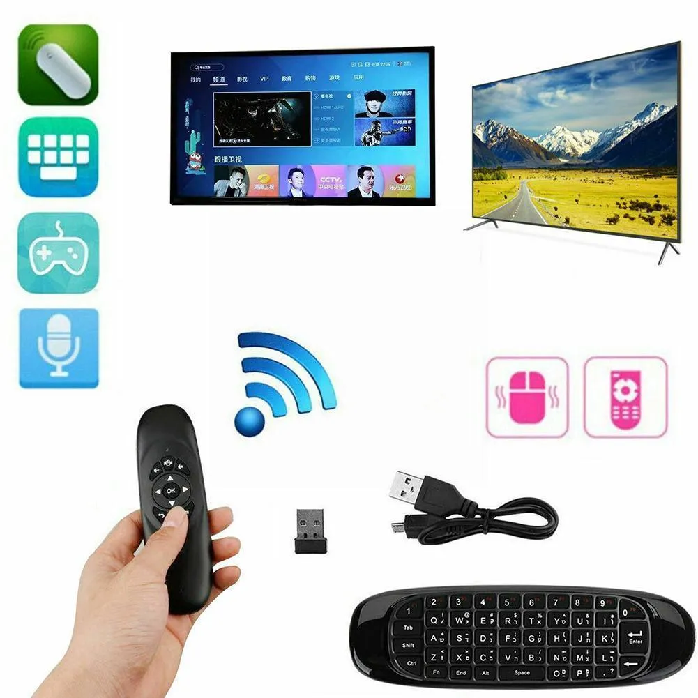 Controle Mouse Mini Teclado Smart Wireless