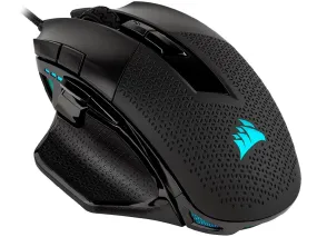 Corsair Mouse Nightsword RGB, Performance Tunable FPS/MOBA Gaming Mouse, Black, Backlit RGB LED, 18000 DPI, Optical